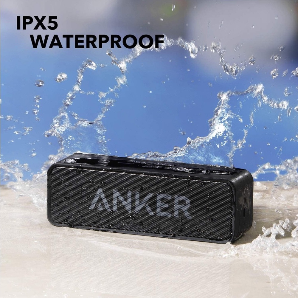 Anker Soundcore Bluetooth Speaker, Waterproof, 24H Playtime, Portable